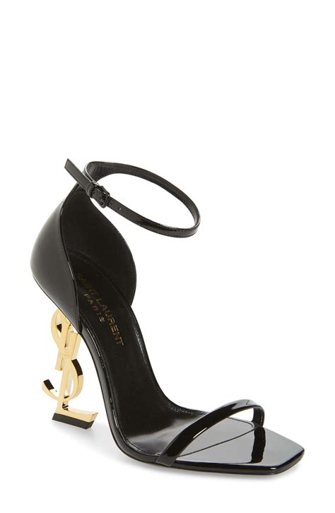 black YSL heels